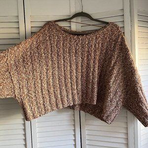 Brown Good Day Pullover Sweater - Free People - Small